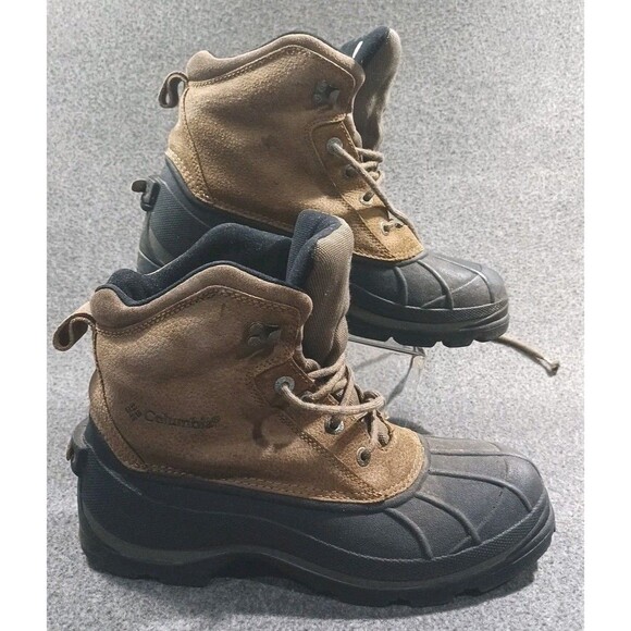 Columbia Hiking Duck Falmouth Boot Black Brown Leather Round Toe Men\'s Size 11 main image 11
